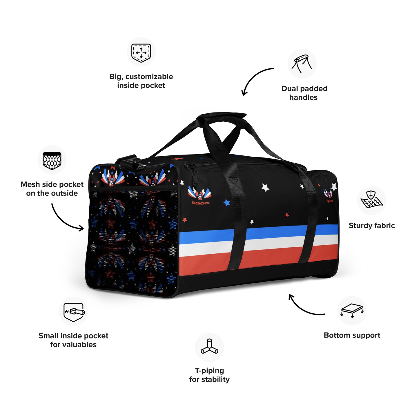 Versatile Duffle Bag with Pockets