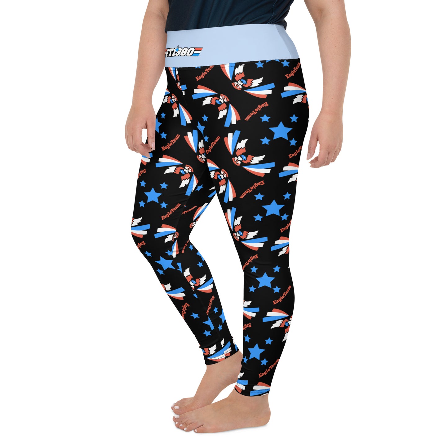 Plus Size All-Over Print Leggings