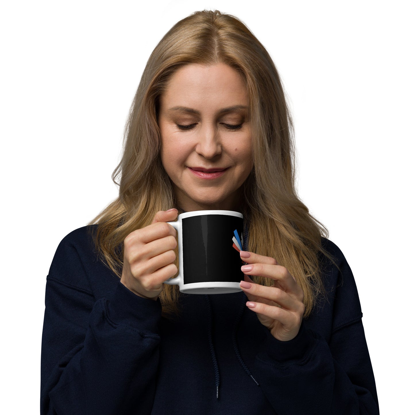 ET80 Large logo Black/White glossy mug