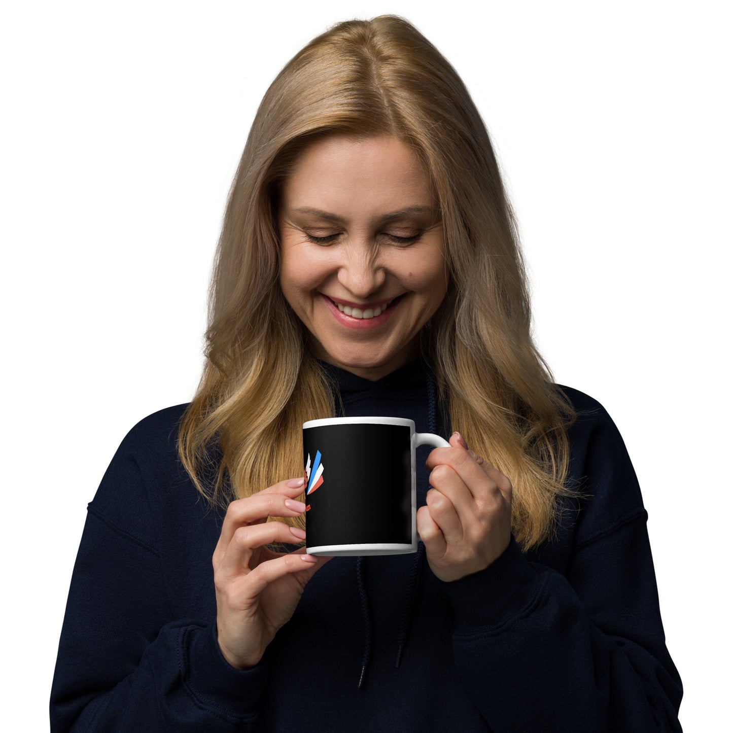 ET80 Large logo Black/White glossy mug