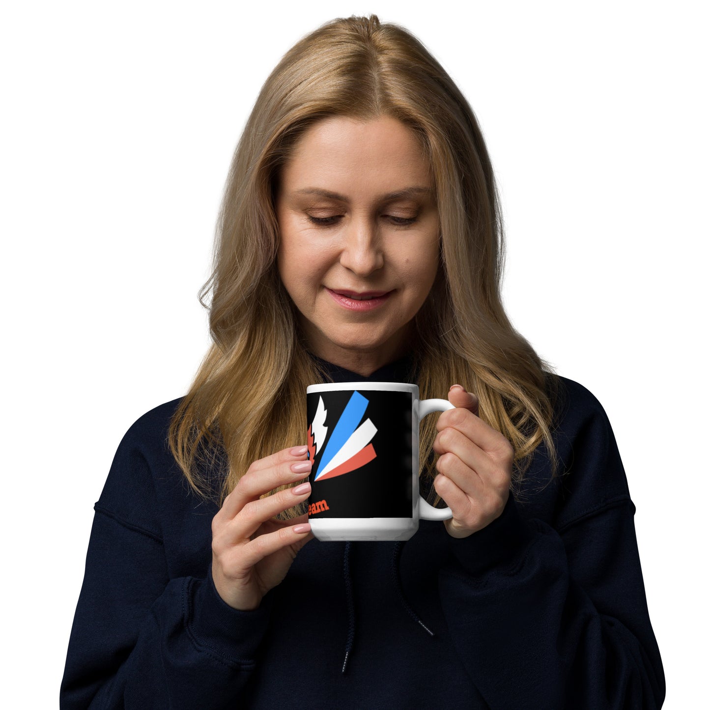 ET80 Large logo Black/White glossy mug