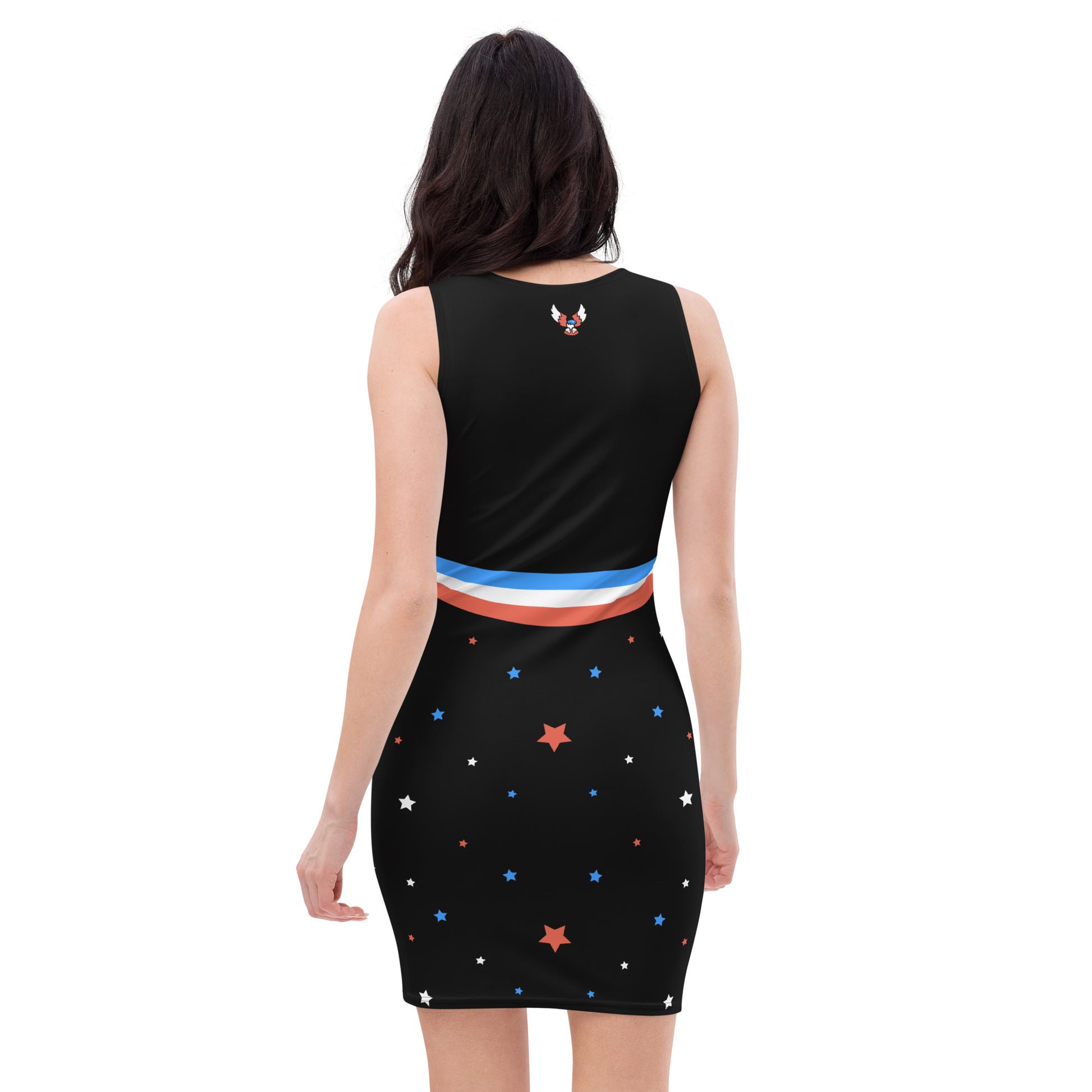 All-Over Printed Bodycon Dress