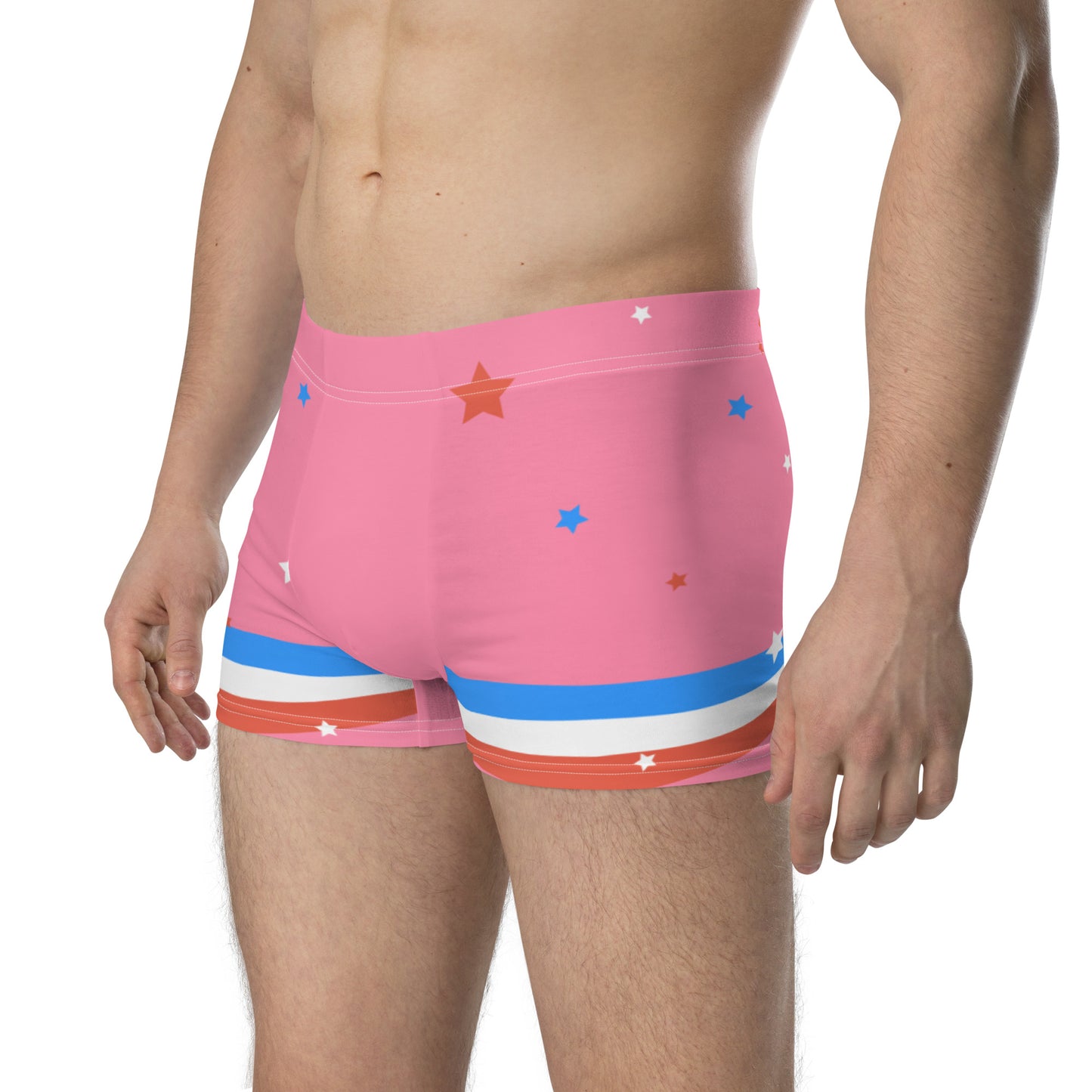 ET80 Pink/Blue Stripe Boxer Briefs