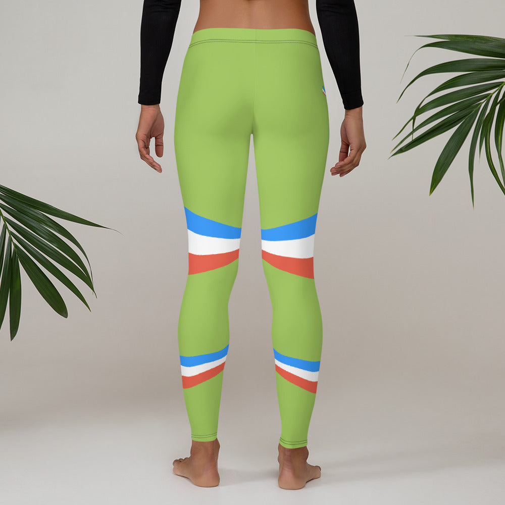 ET80 Green/Blue Stripe Leggings