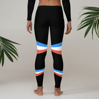 ET80 Black/Blue Stripe Leggings