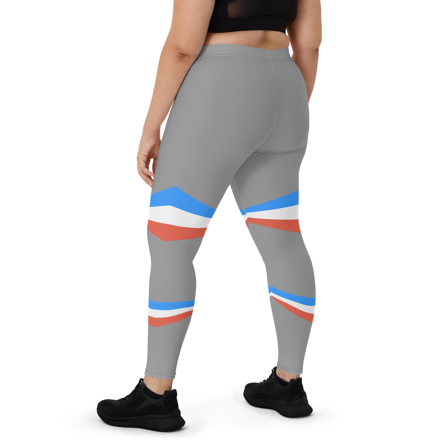 ET80 Grey/Blue Stripe Leggings