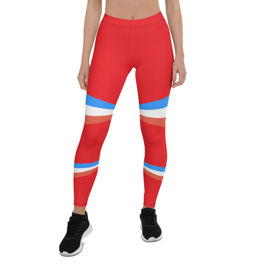 ET80 Women’s Red/Blue Stripe Leggings