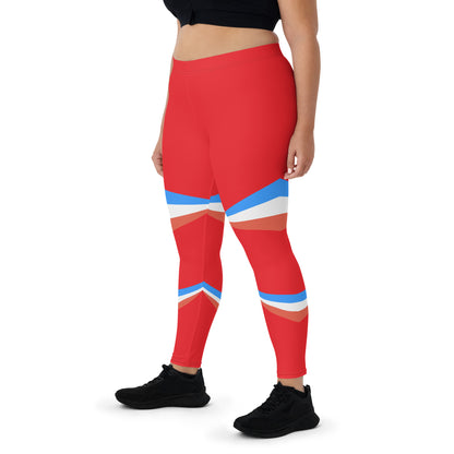 ET80 Women’s Red/Blue Stripe Leggings