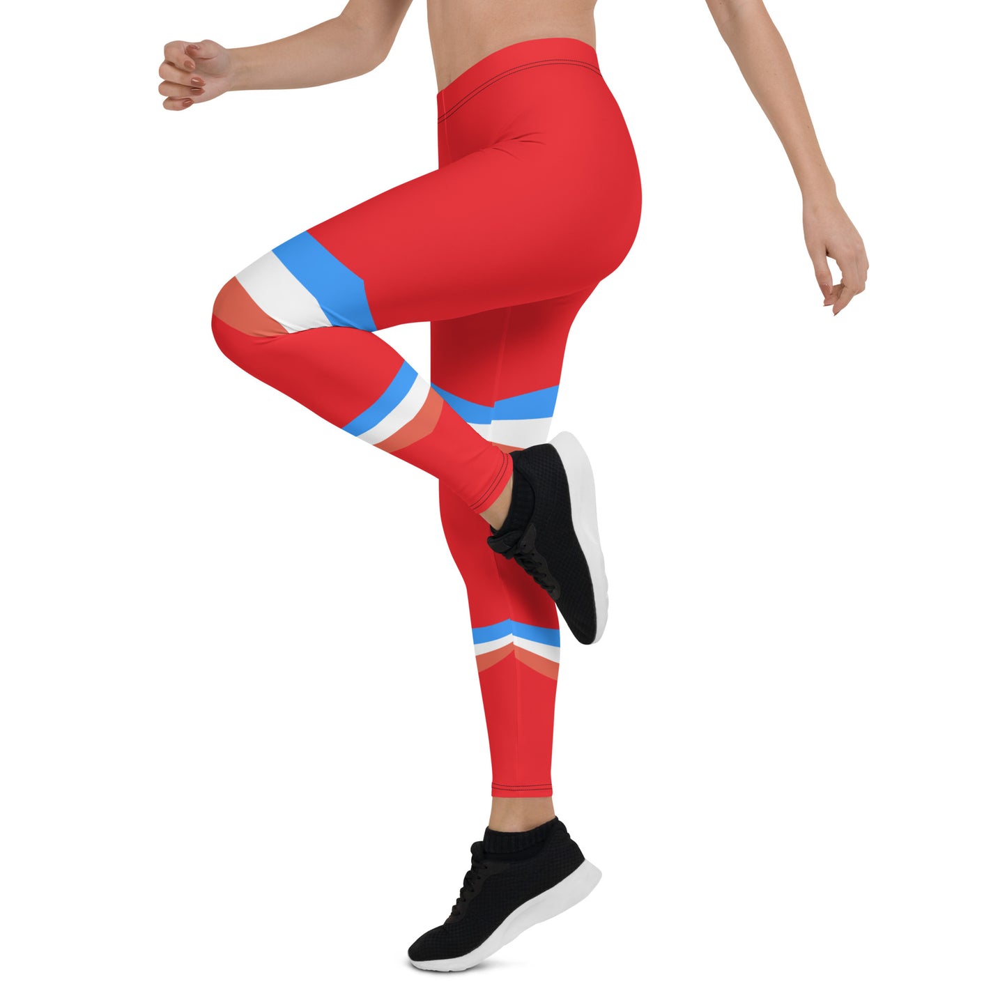 ET80 Women’s Red/Blue Stripe Leggings