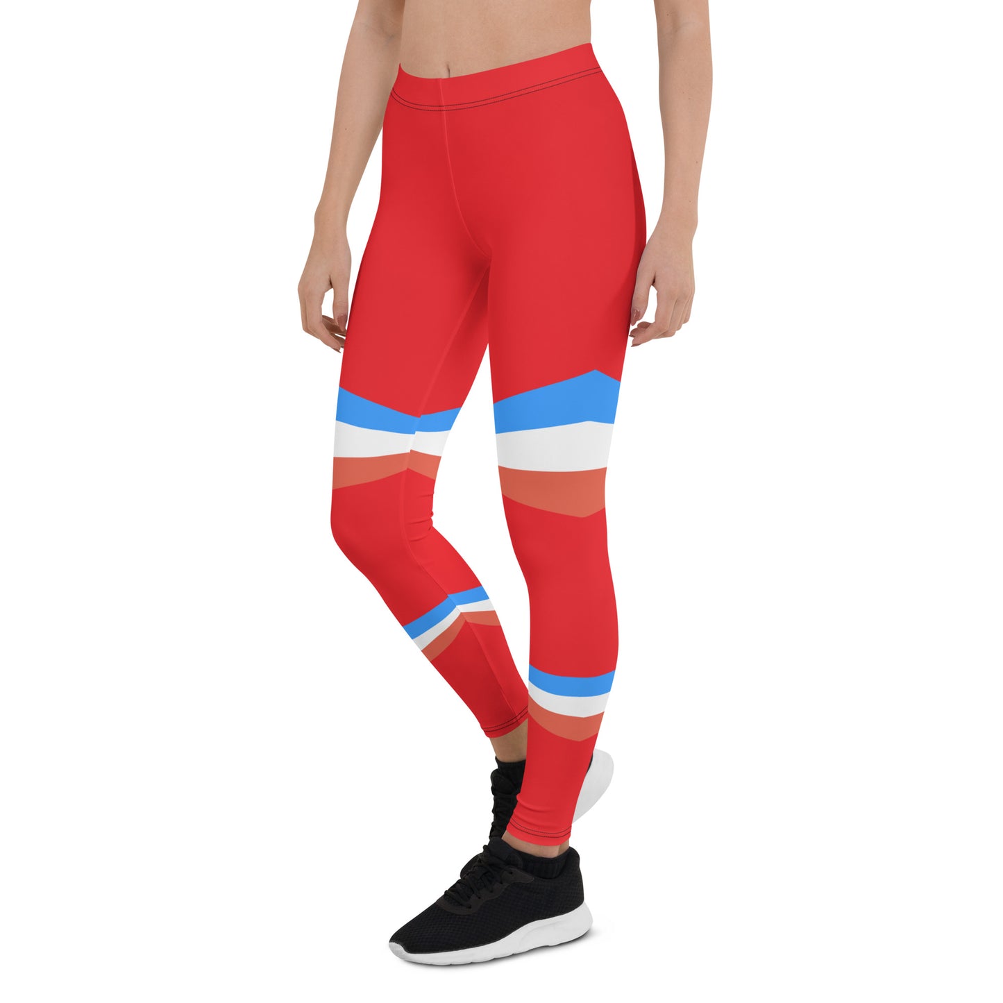 ET80 Women’s Red/Blue Stripe Leggings