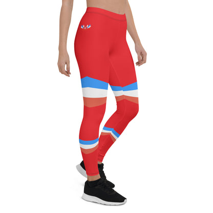 ET80 Women’s Red/Blue Stripe Leggings