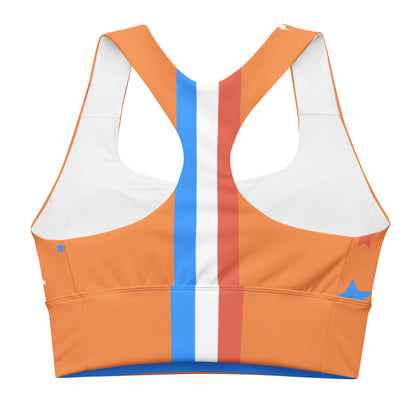 ET80 Longline Orange sports bra