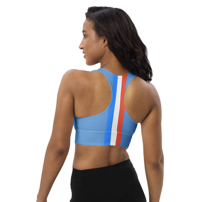 ET80 Longline Blue sports bra