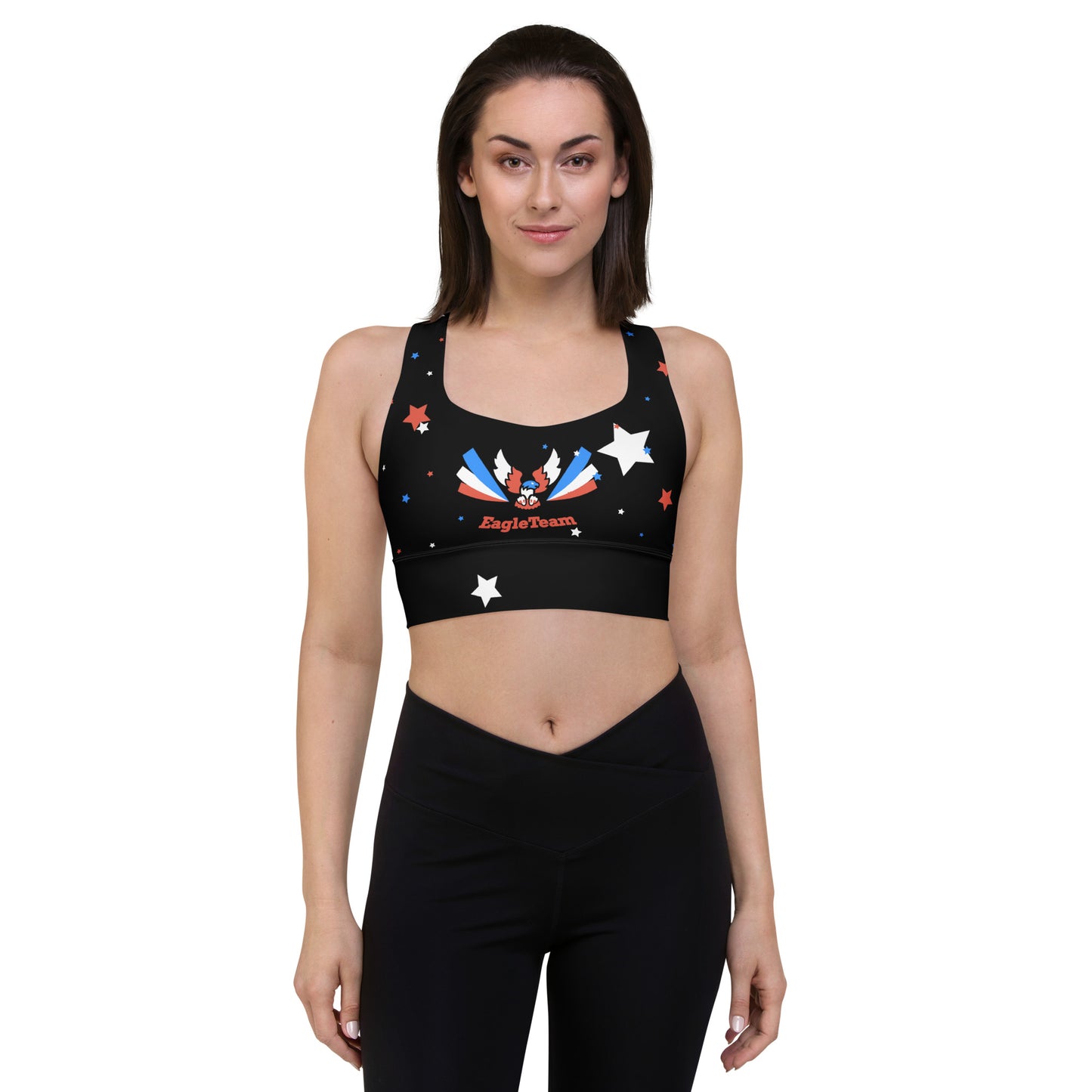 ET80 Longline Black sports bra