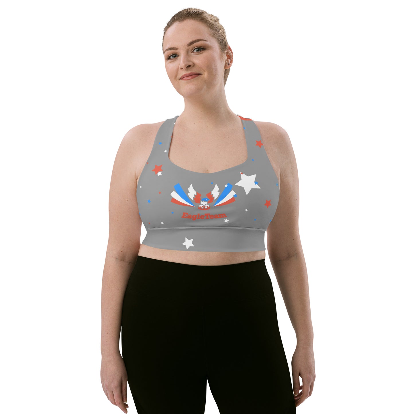 ET80 Longline Grey sports bra