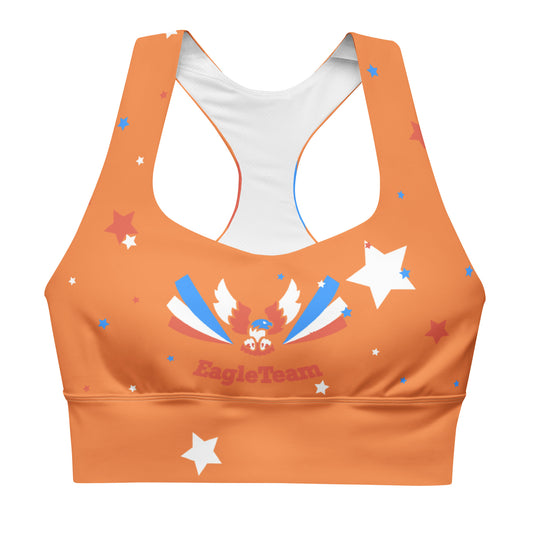 ET80 Longline Orange sports bra