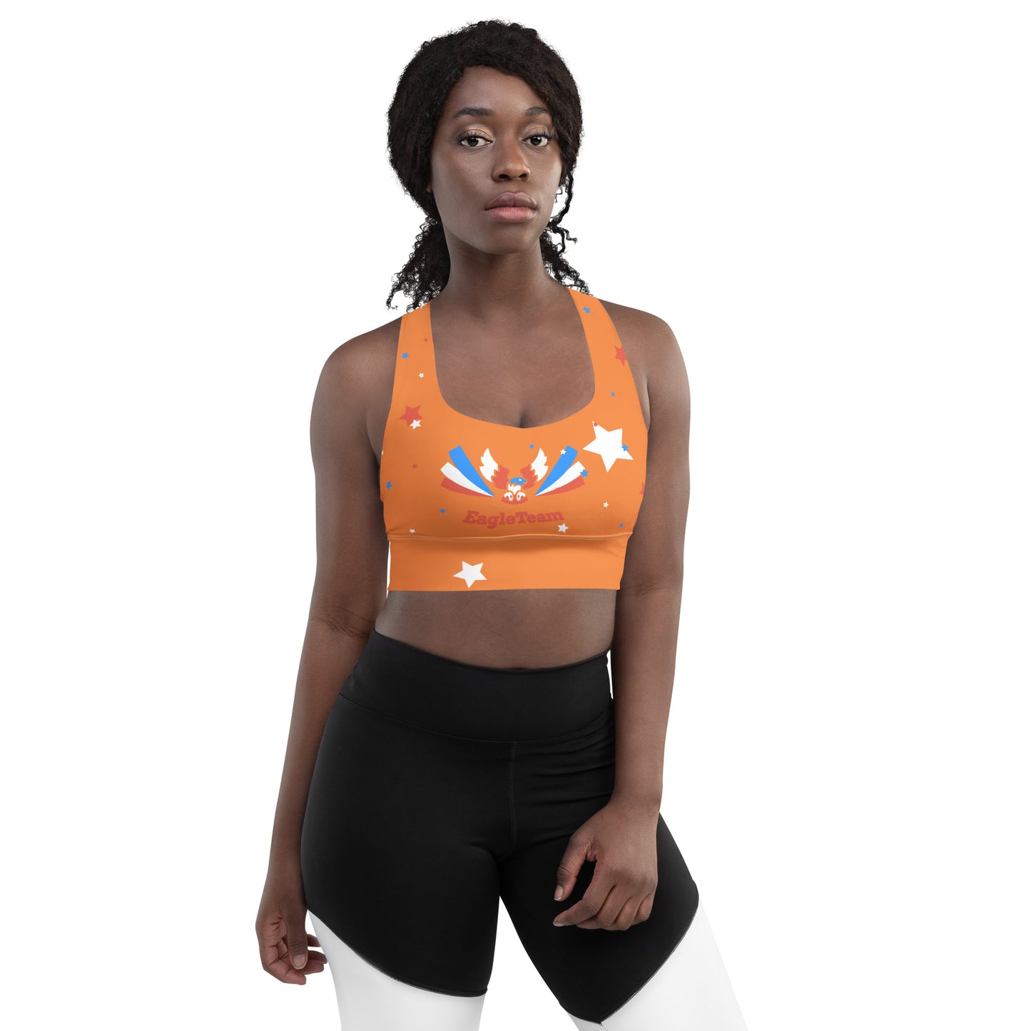 ET80 Longline Orange sports bra