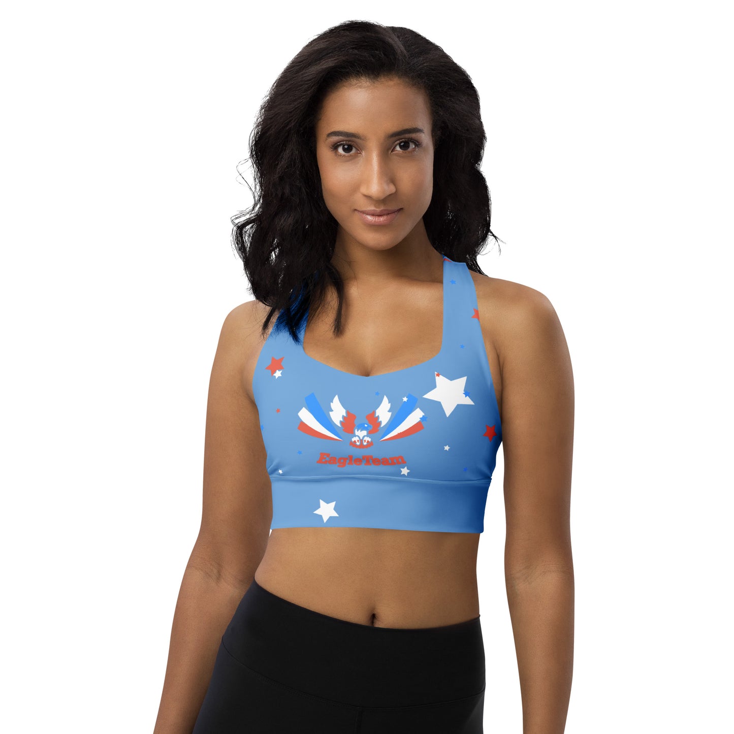 ET80 Longline Blue sports bra