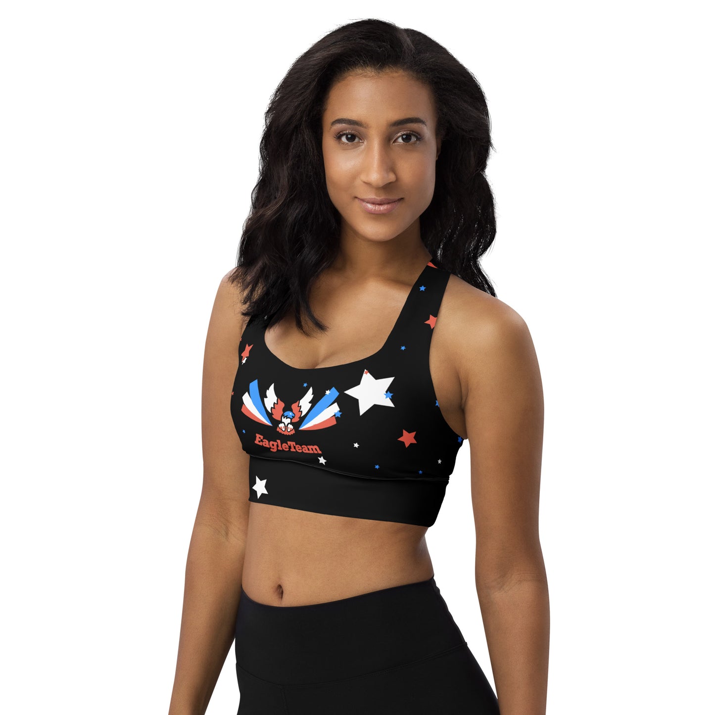 ET80 Longline Black sports bra