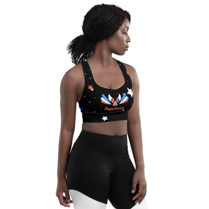 ET80 Longline Black sports bra