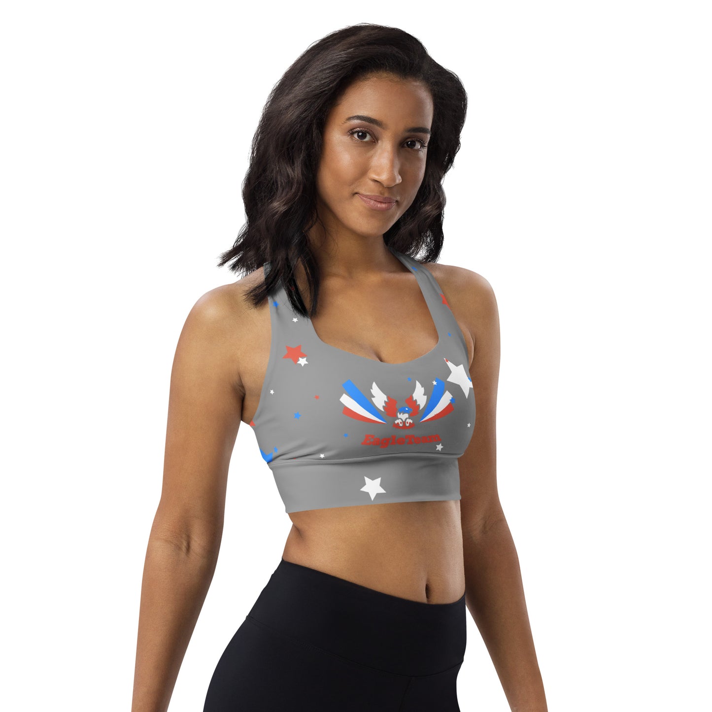 ET80 Longline Grey sports bra