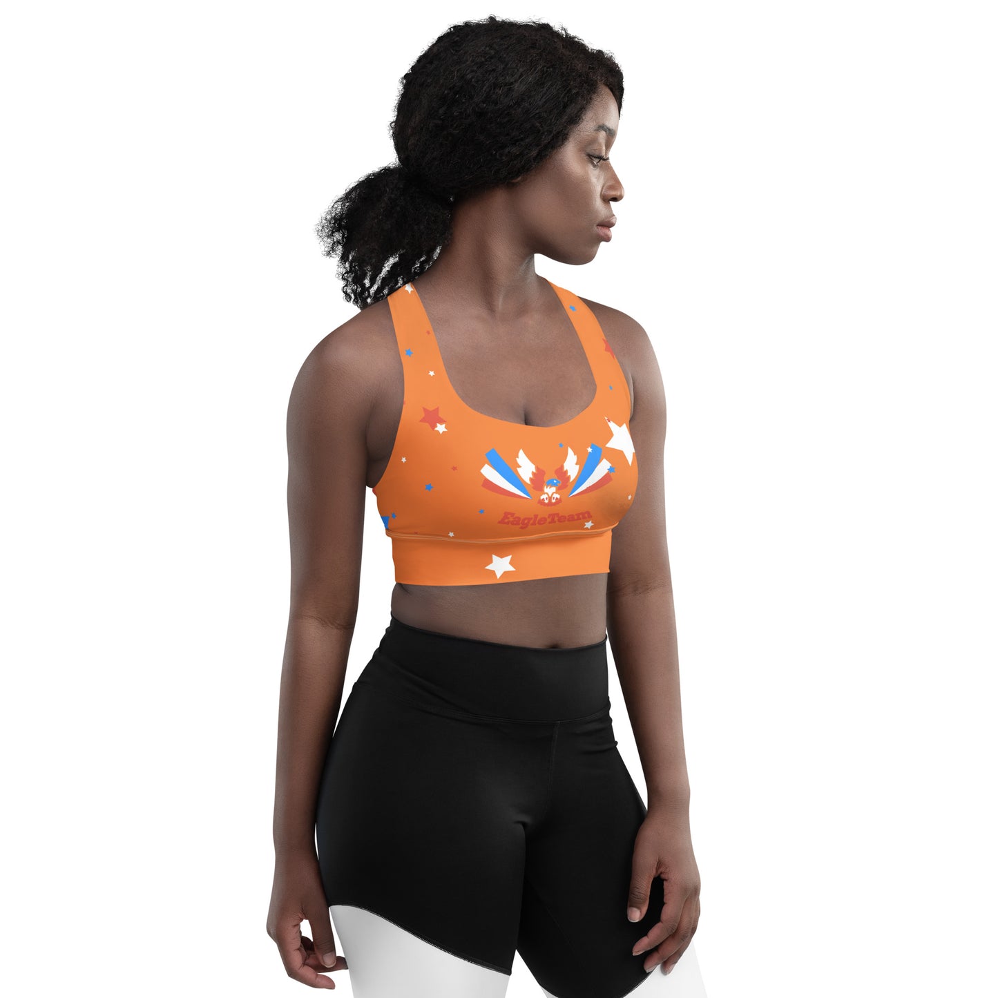 ET80 Longline Orange sports bra