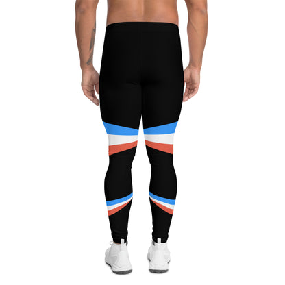 ET80 Men's Black/Blue stripe Leggings