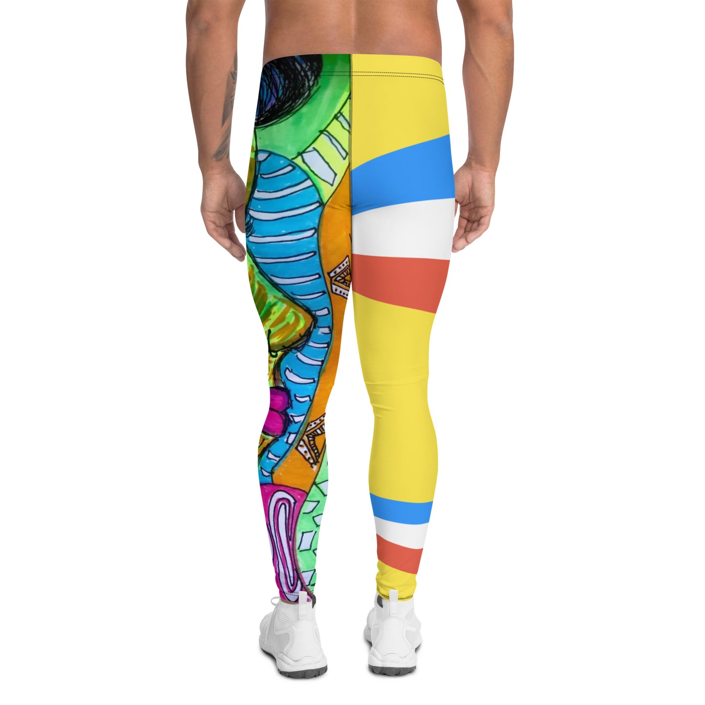 PC80 Style Men's Yellow Leggings