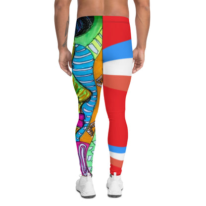 PC80 Style Men's Red Leggings