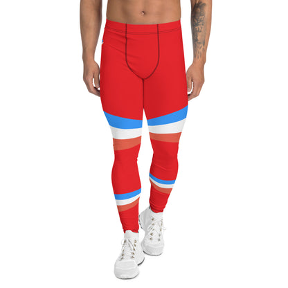 ET80 Men's Red/Blue stripes Leggings