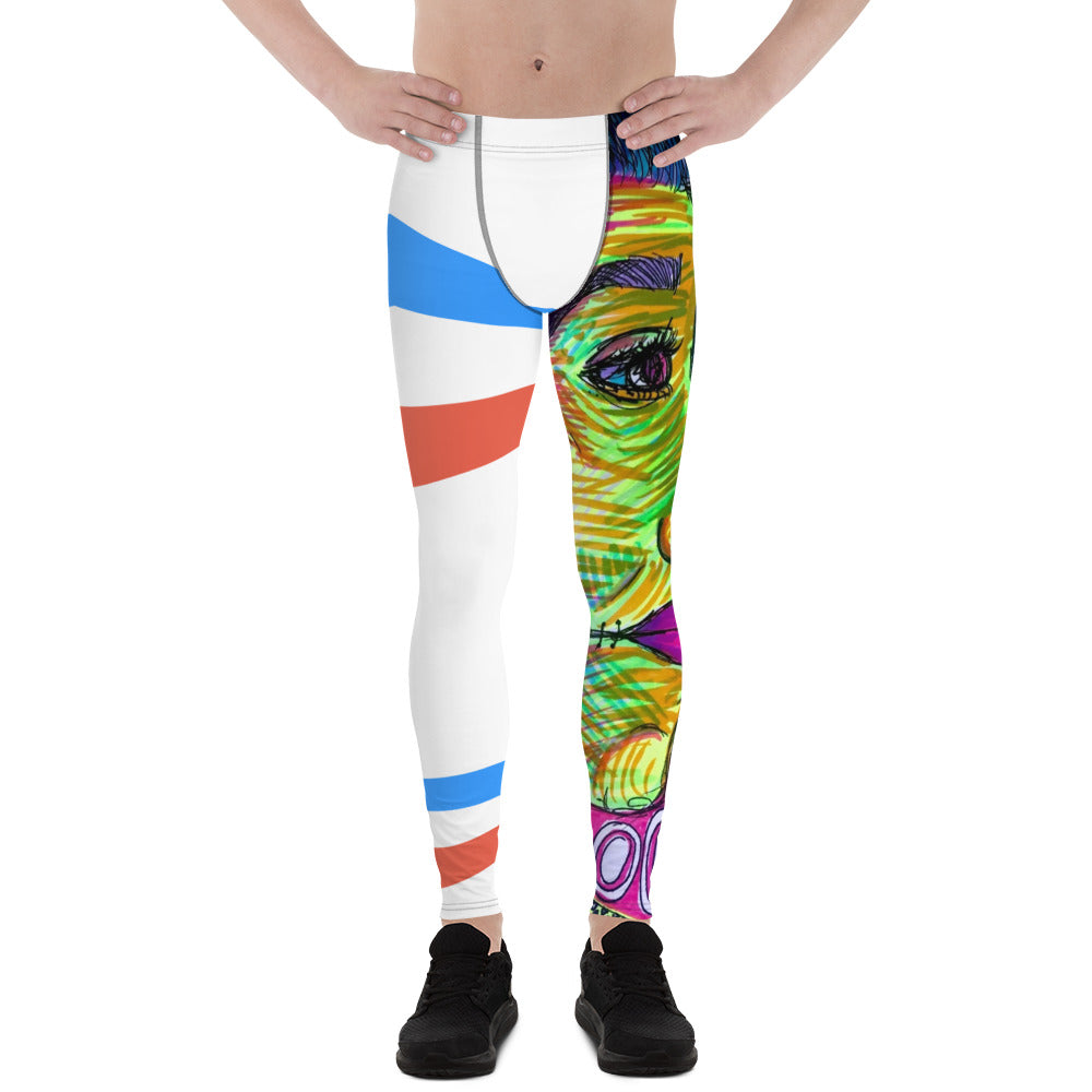 PC80 Style Men's White Leggings