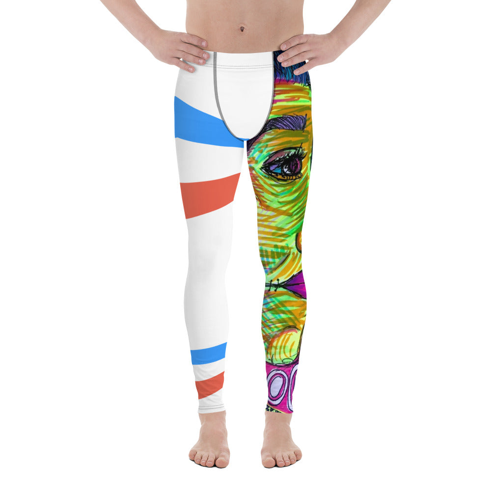 PC80 Style Men's White Leggings