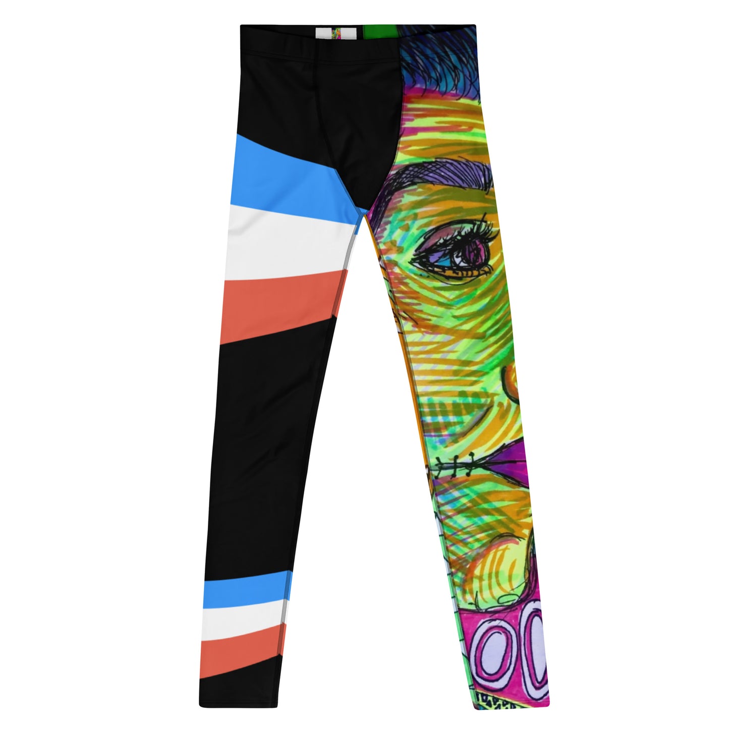 PC80 Style Men's Black Leggings