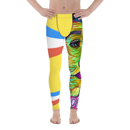 PC80 Style Men's Yellow Leggings