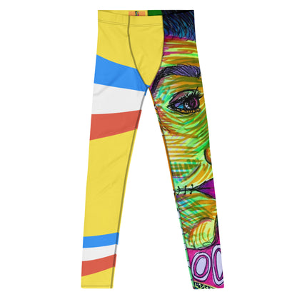 PC80 Style Men's Yellow Leggings