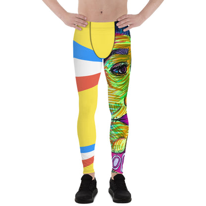 PC80 Style Men's Yellow Leggings