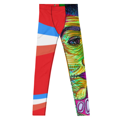 PC80 Style Men's Red Leggings