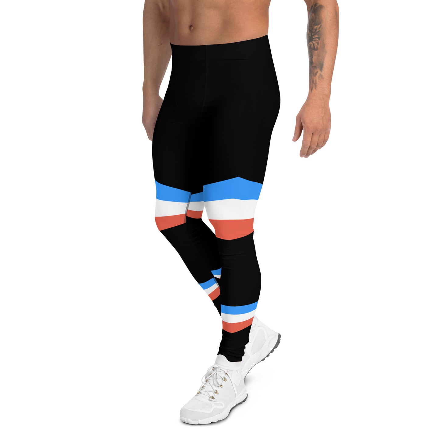 ET80 Men's Black/Blue stripe Leggings