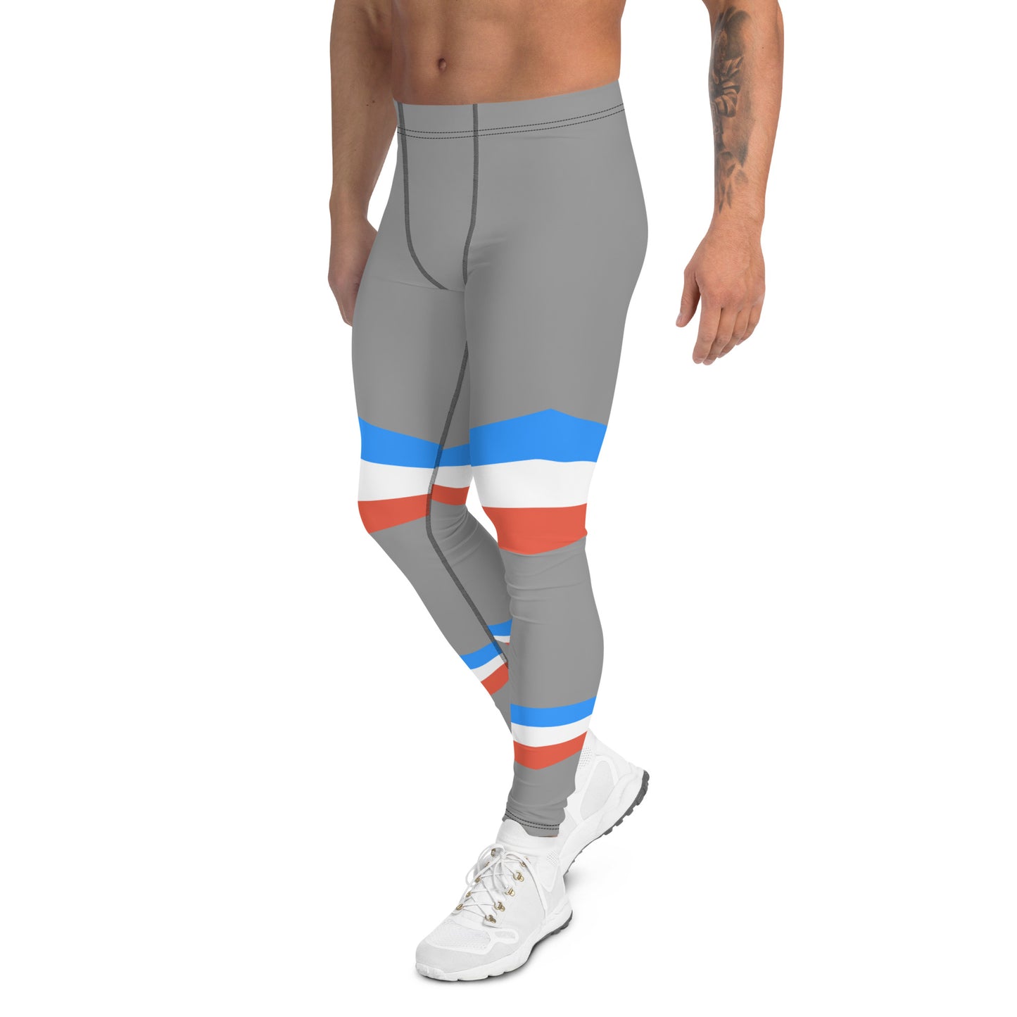 ET80 Men's Grey/Blue stripe Leggings