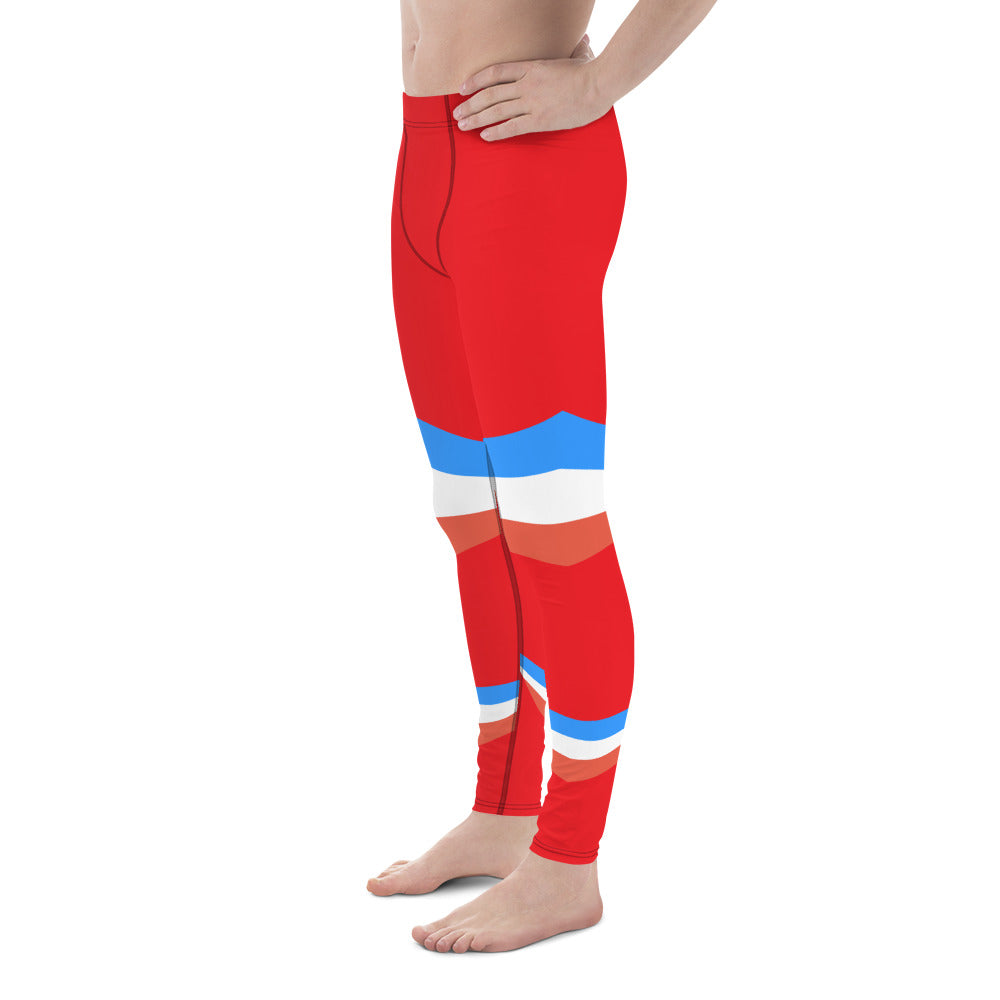 ET80 Men's Red/Blue stripes Leggings