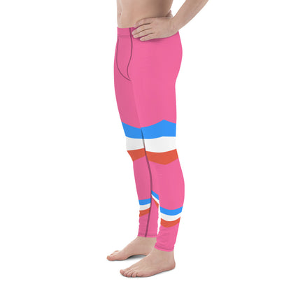 ET80 Men's Pink/Blue Leggings