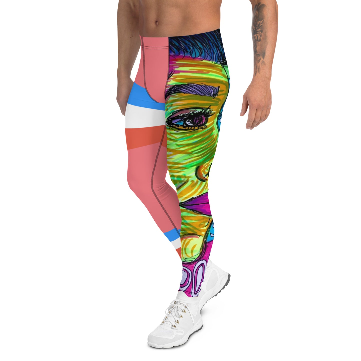 PC80 Style Men's Pink Leggings