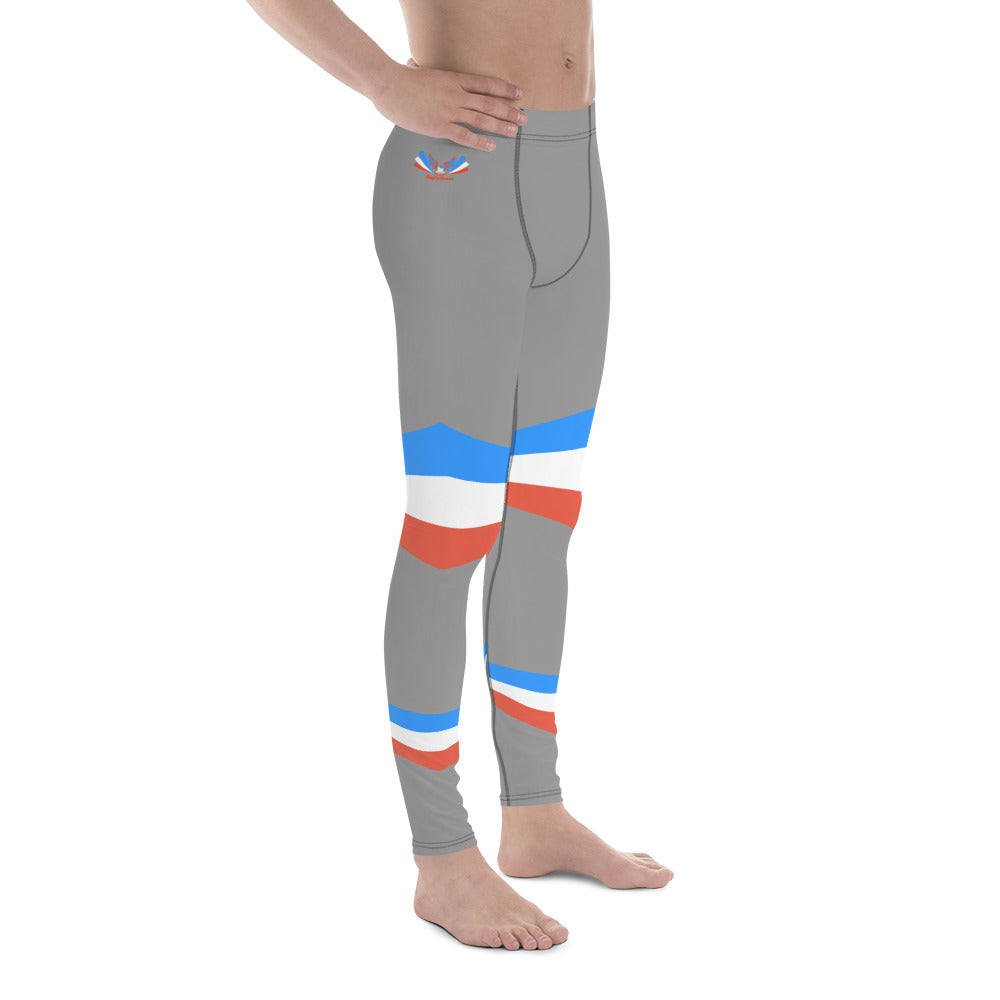 ET80 Men's Grey/Blue stripe Leggings