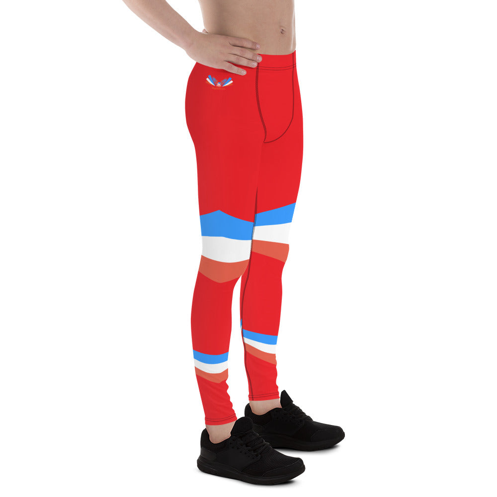 ET80 Men's Red/Blue stripes Leggings