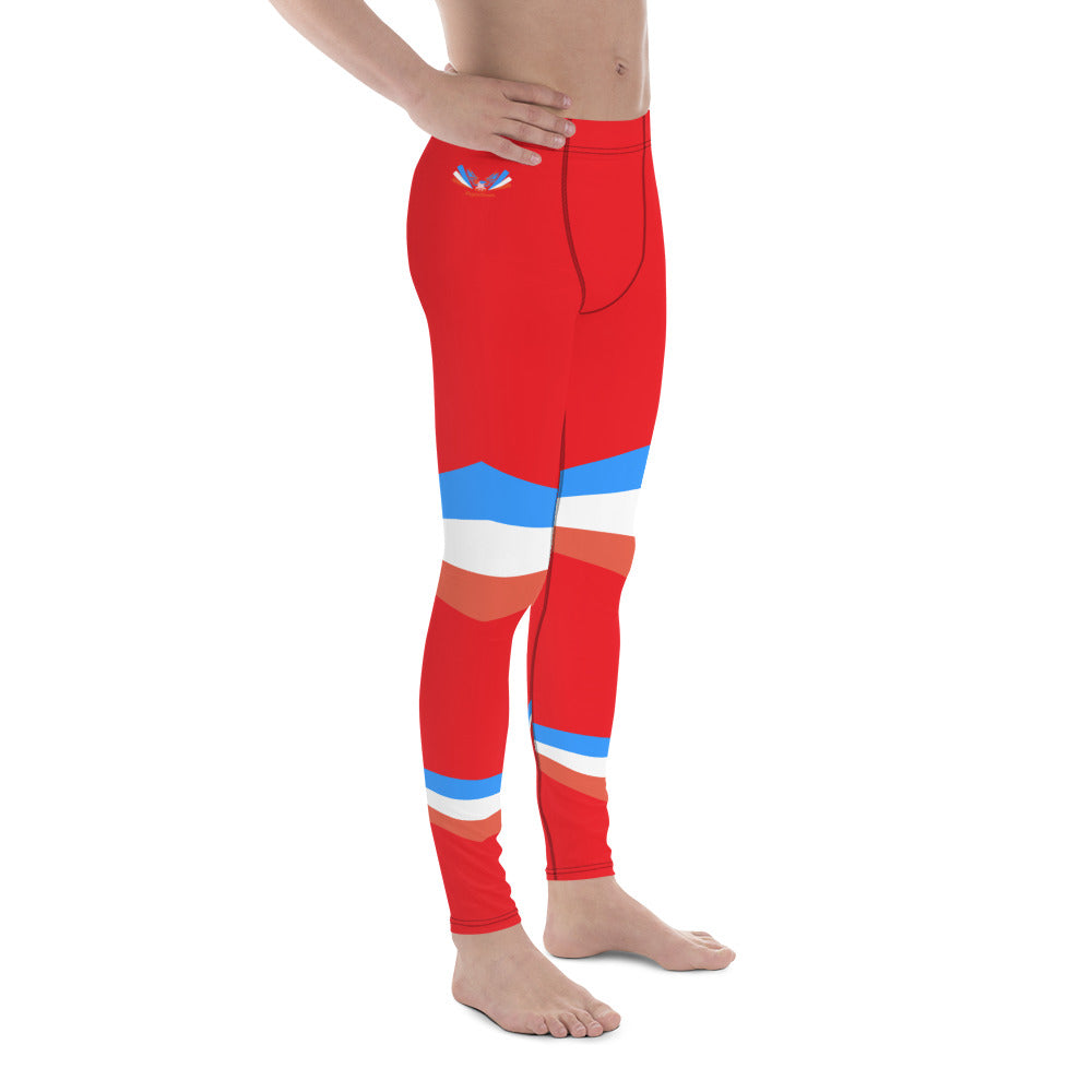 ET80 Men's Red/Blue stripes Leggings