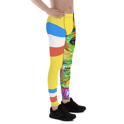 PC80 Style Men's Yellow Leggings