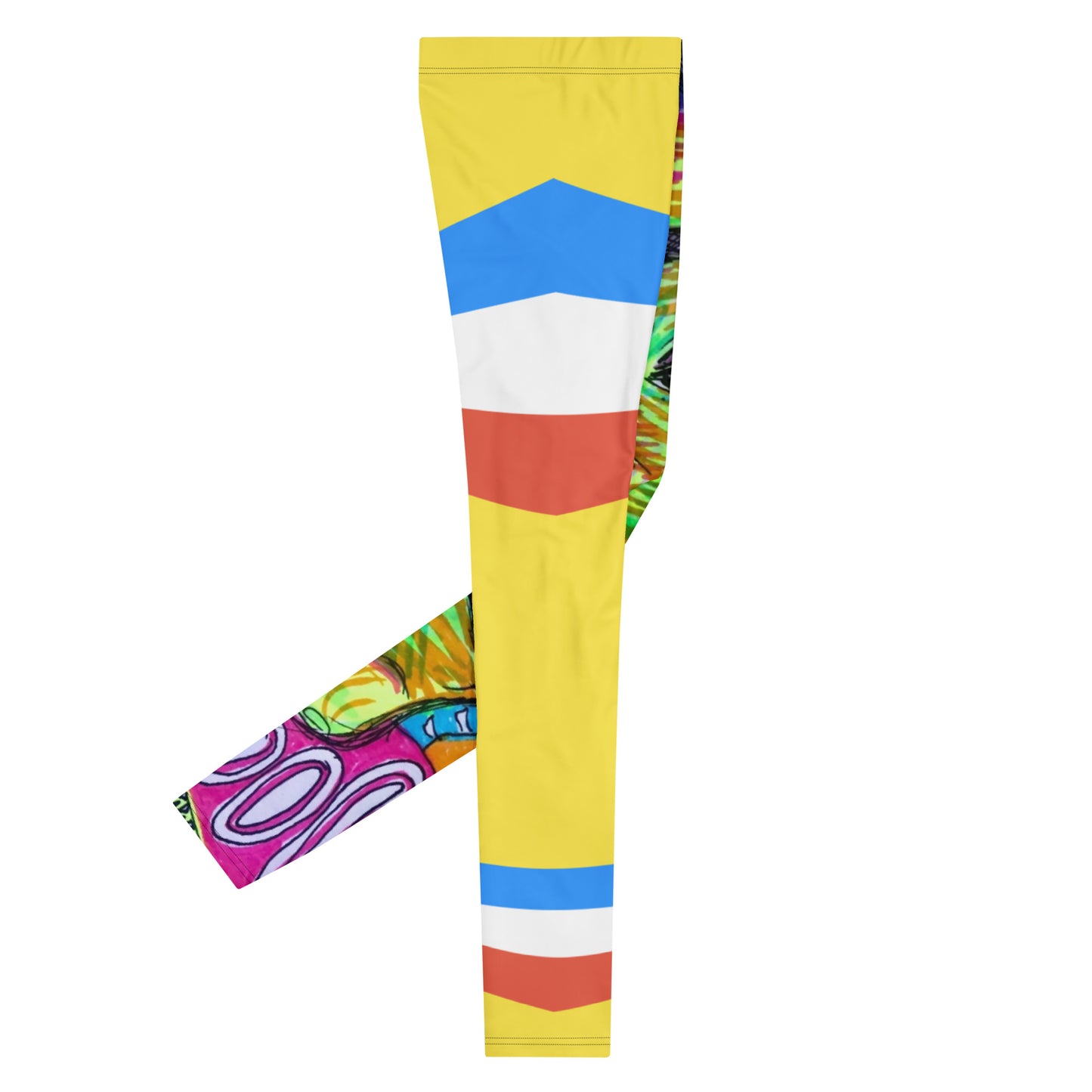 PC80 Style Men's Yellow Leggings