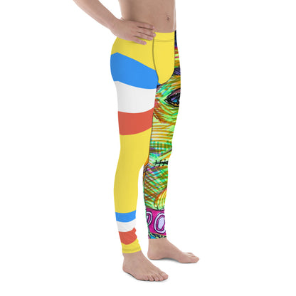 PC80 Style Men's Yellow Leggings