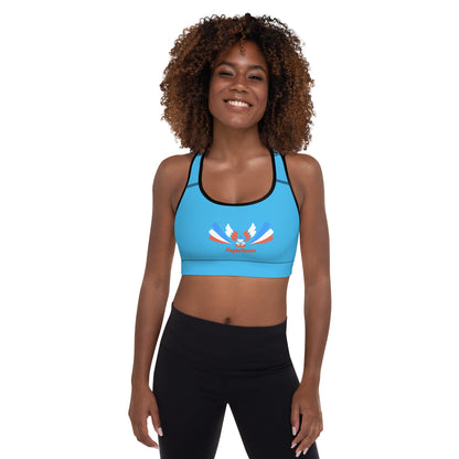 ET80 Padded Blue Sports Bra