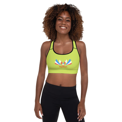 ET80 Padded Green Sports Bra